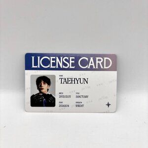 TXT Taehyun The Star Chapter Sanctuary License Card Tomorrow x Together